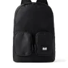 Klassischer Rucksack Schwarz Ripstop