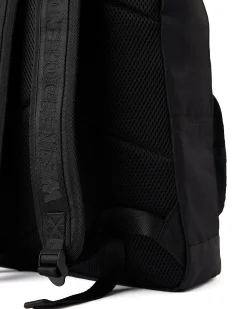 Klassischer Rucksack Schwarz Ripstop