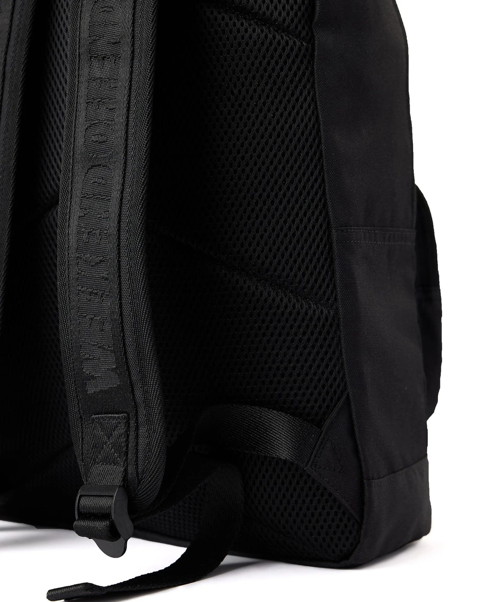 Klassischer Rucksack Schwarz Ripstop
