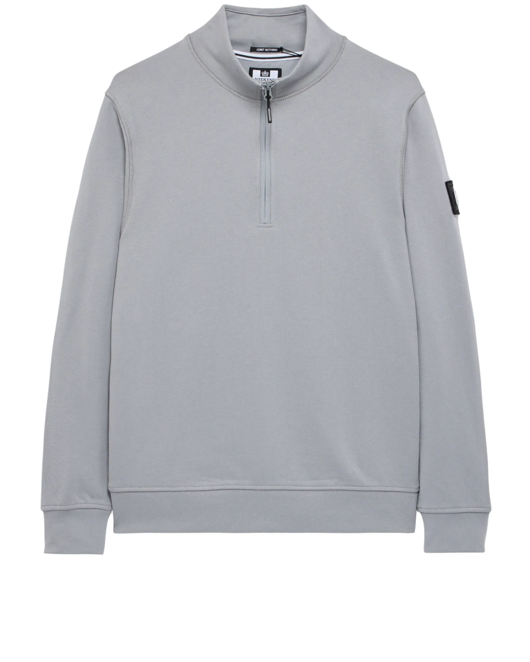 Kraviz – Sweatshirt mit Viertelreißverschluss, Rauchgrau