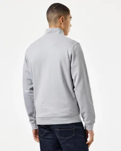 Kraviz – Sweatshirt mit Viertelreißverschluss, Rauchgrau