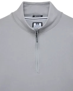 Kraviz – Sweatshirt mit Viertelreißverschluss, Rauchgrau