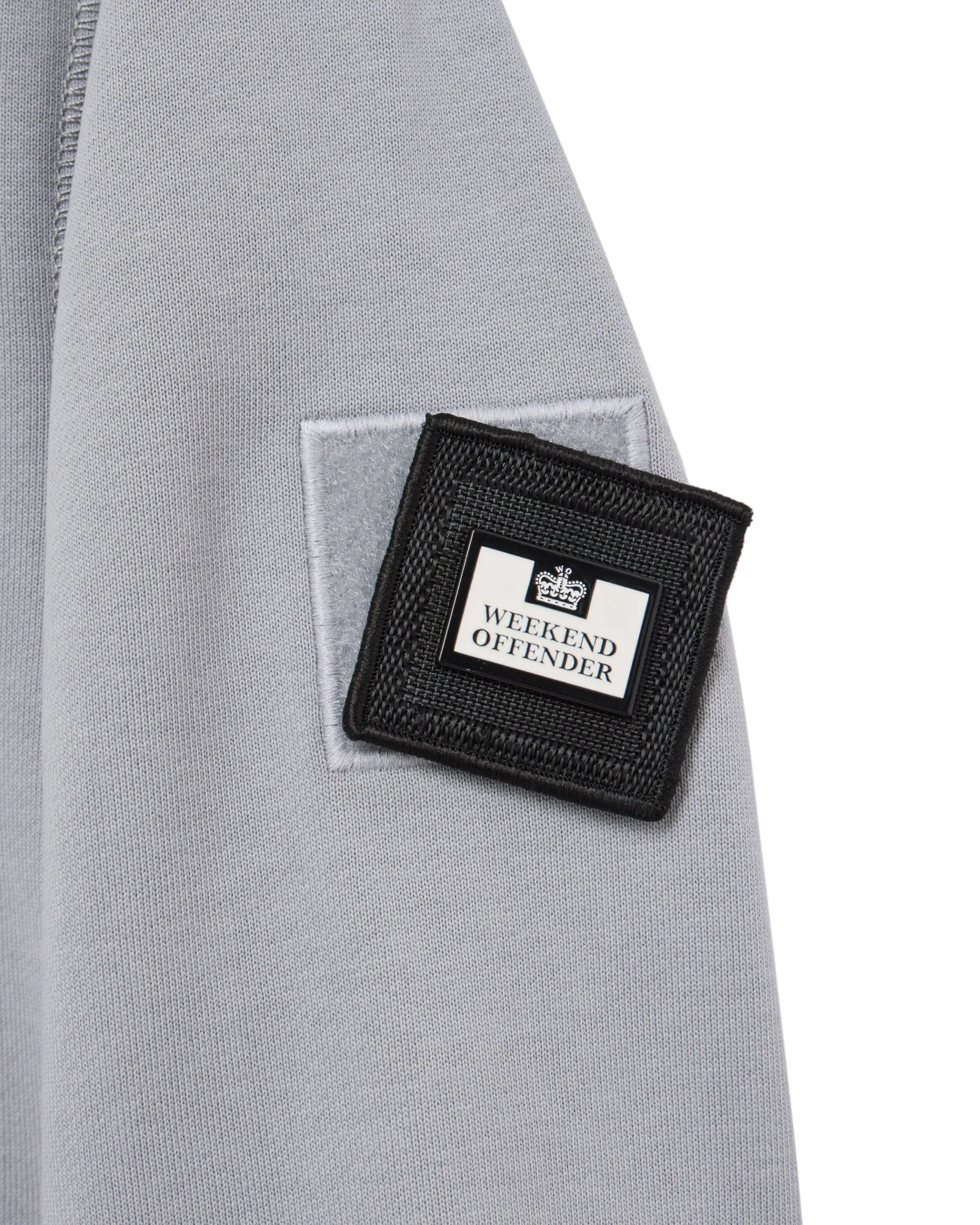 Kraviz – Sweatshirt mit Viertelreißverschluss, Rauchgrau