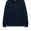 Kraviz Sweatshirt mit Viertelreißverschluss, Marineblau