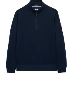 Kraviz Sweatshirt mit Viertelreißverschluss, Marineblau