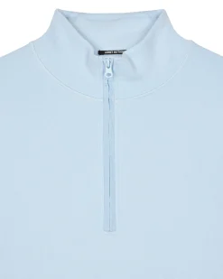 Kraviz Sweatshirt mit Viertelreißverschluss Oceanwave Blau