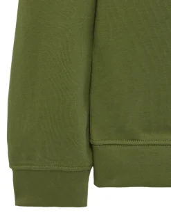 Kraviz Sweatshirt mit Viertelreißverschluss Sapling Green