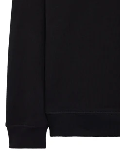 Kraviz Sweatshirt mit Viertelreißverschluss, Schwarz