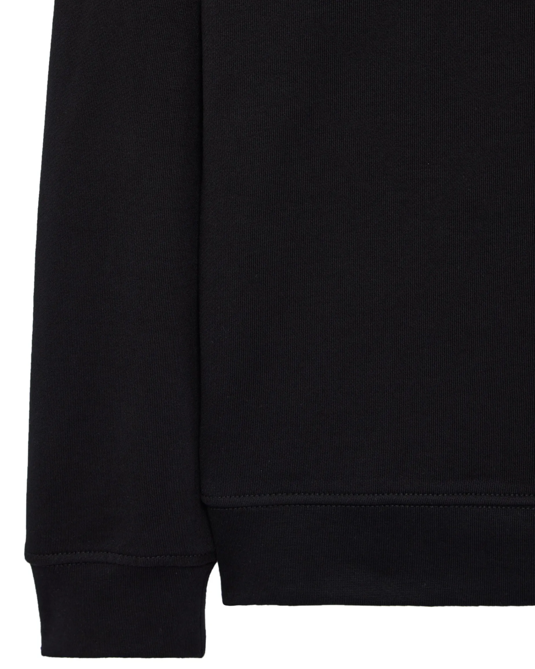 Kraviz Sweatshirt mit Viertelreißverschluss, Schwarz