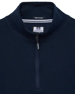Kraviz Sweatshirt mit Viertelreißverschluss, Marineblau