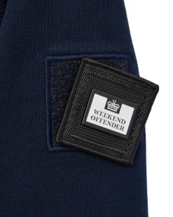 Kraviz Sweatshirt mit Viertelreißverschluss, Marineblau