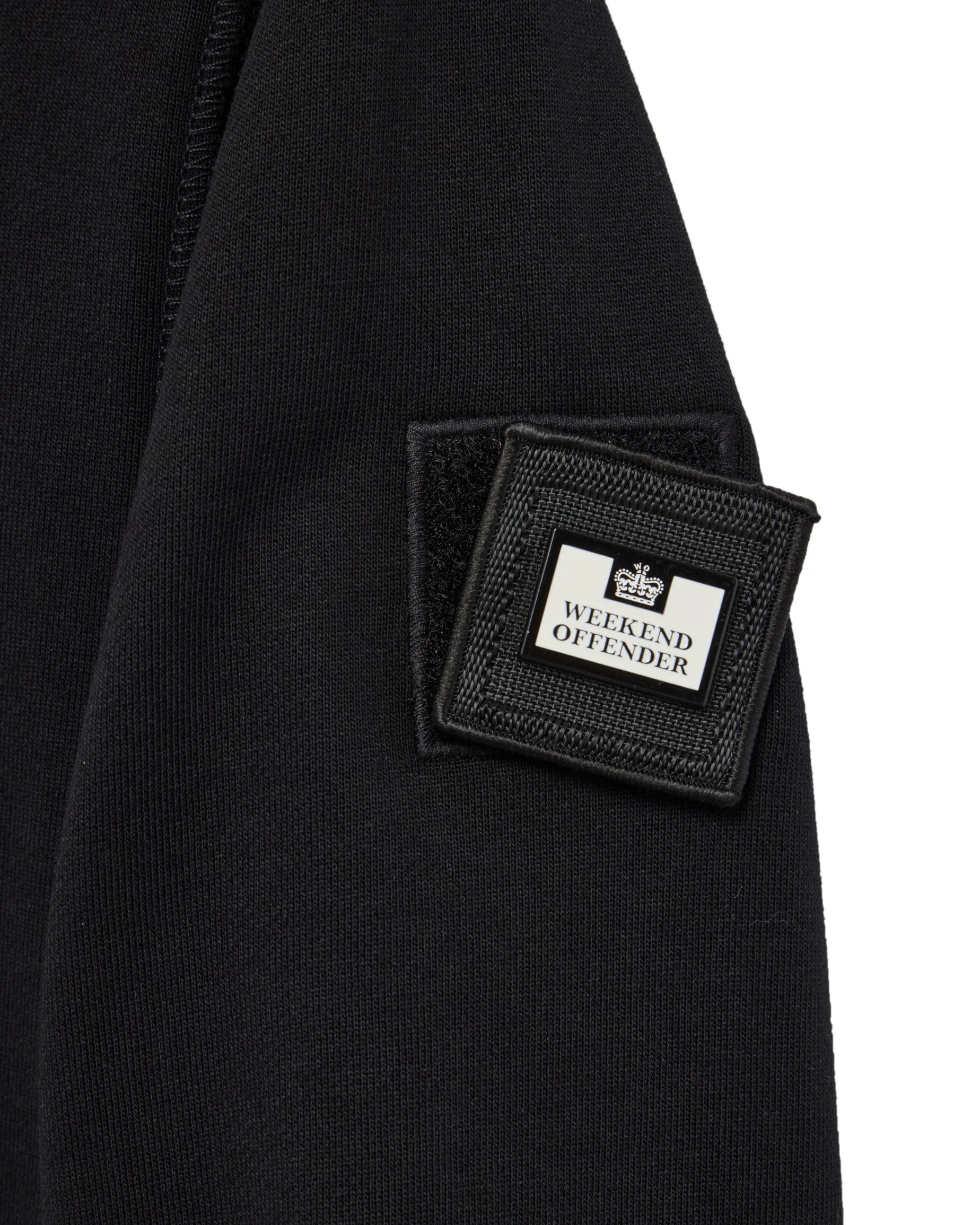 Kraviz Sweatshirt mit Viertelreißverschluss, Schwarz