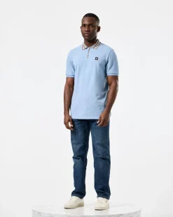 Lachine Poloshirt Marineblau/Mid House Check