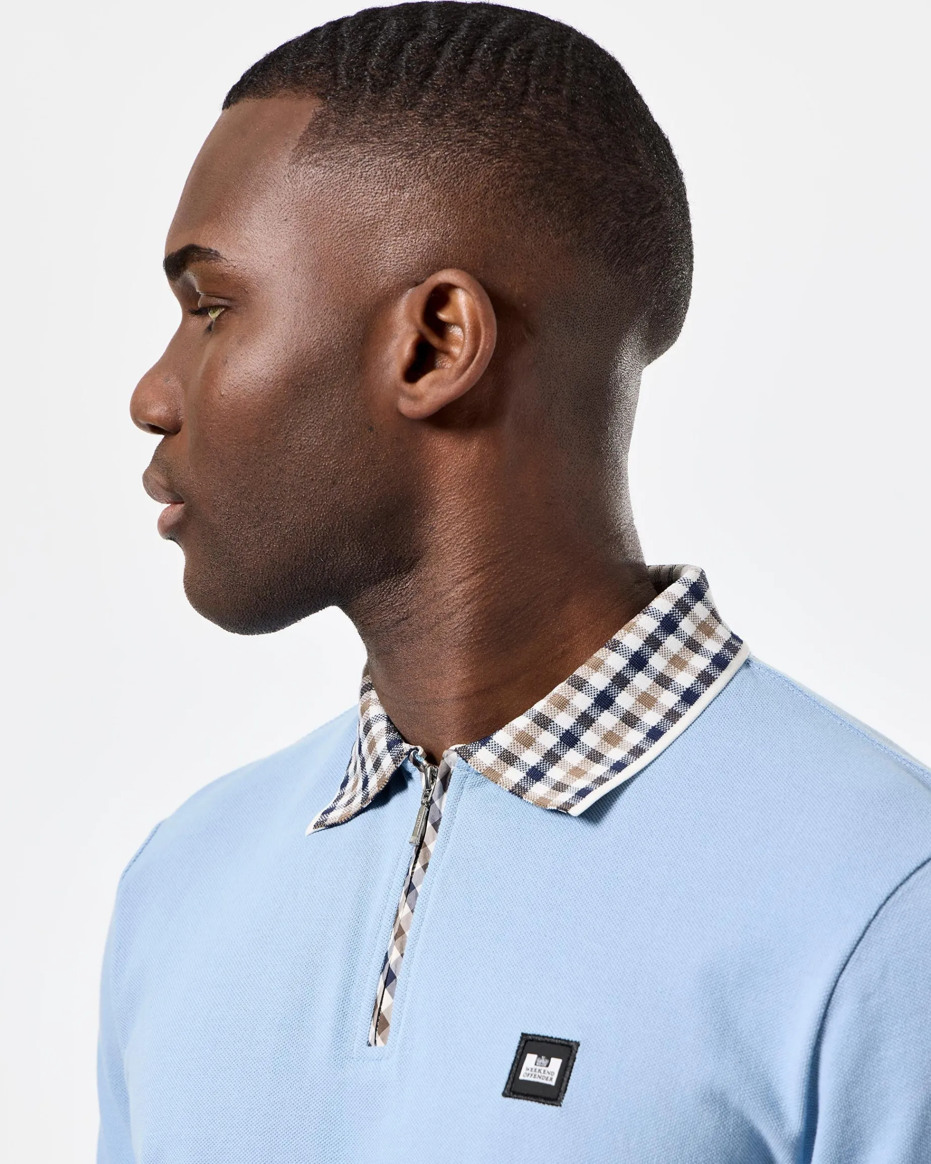 Lachine Poloshirt Marineblau/Mid House Check