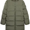 Lange Daunenjacke „Sapporo“ in Burggrün