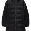 Lange Daunenjacke „Sapporo“ in Schwarz