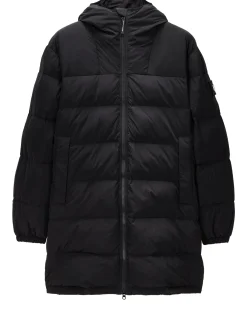 Lange Daunenjacke „Sapporo“ in Schwarz