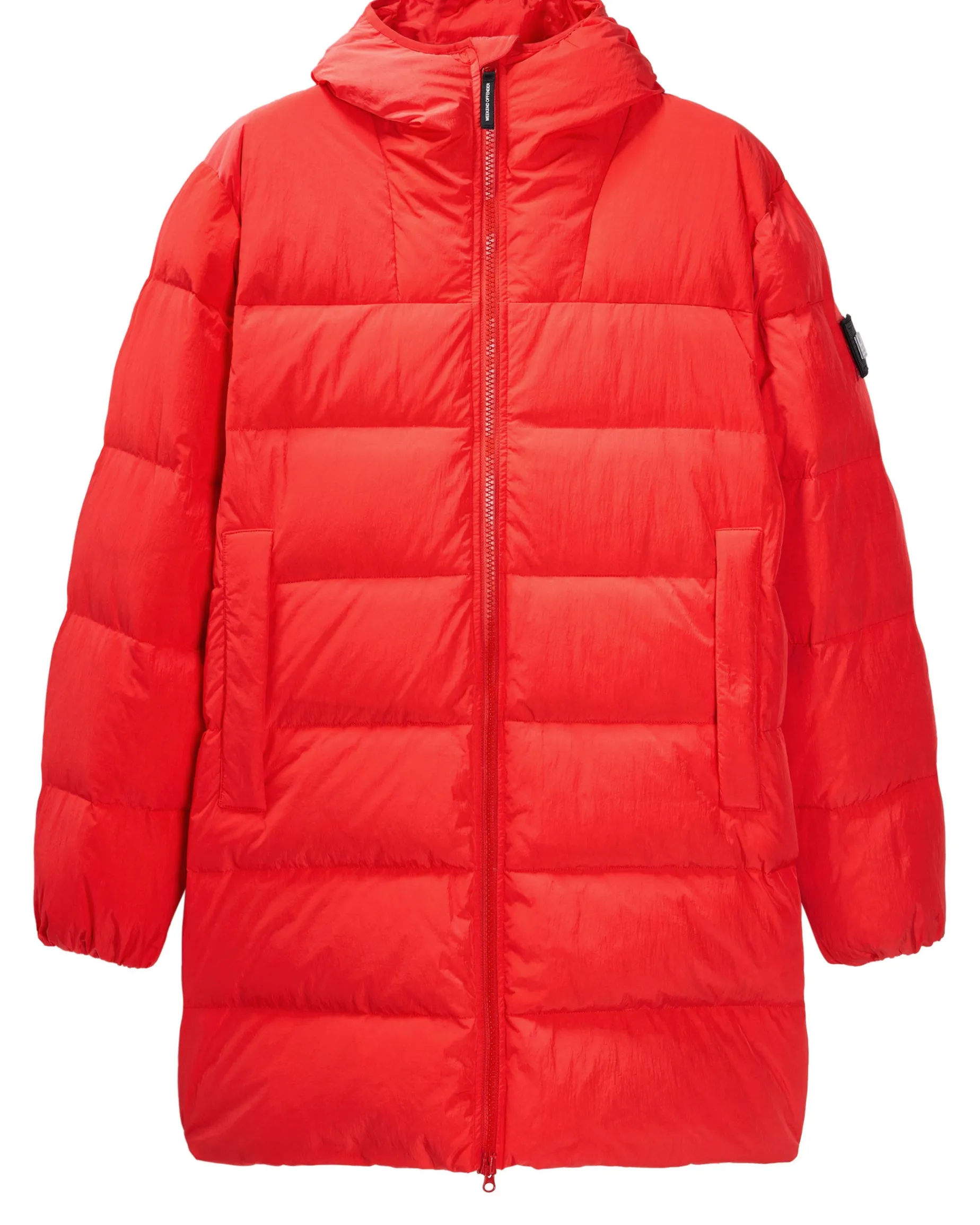 Lange Daunenjacke „Sapporo“ in Cayenne-Rot