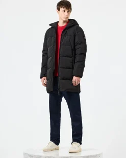 Lange Daunenjacke „Sapporo“ in Schwarz