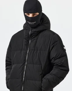 Lange Daunenjacke „Sapporo“ in Schwarz