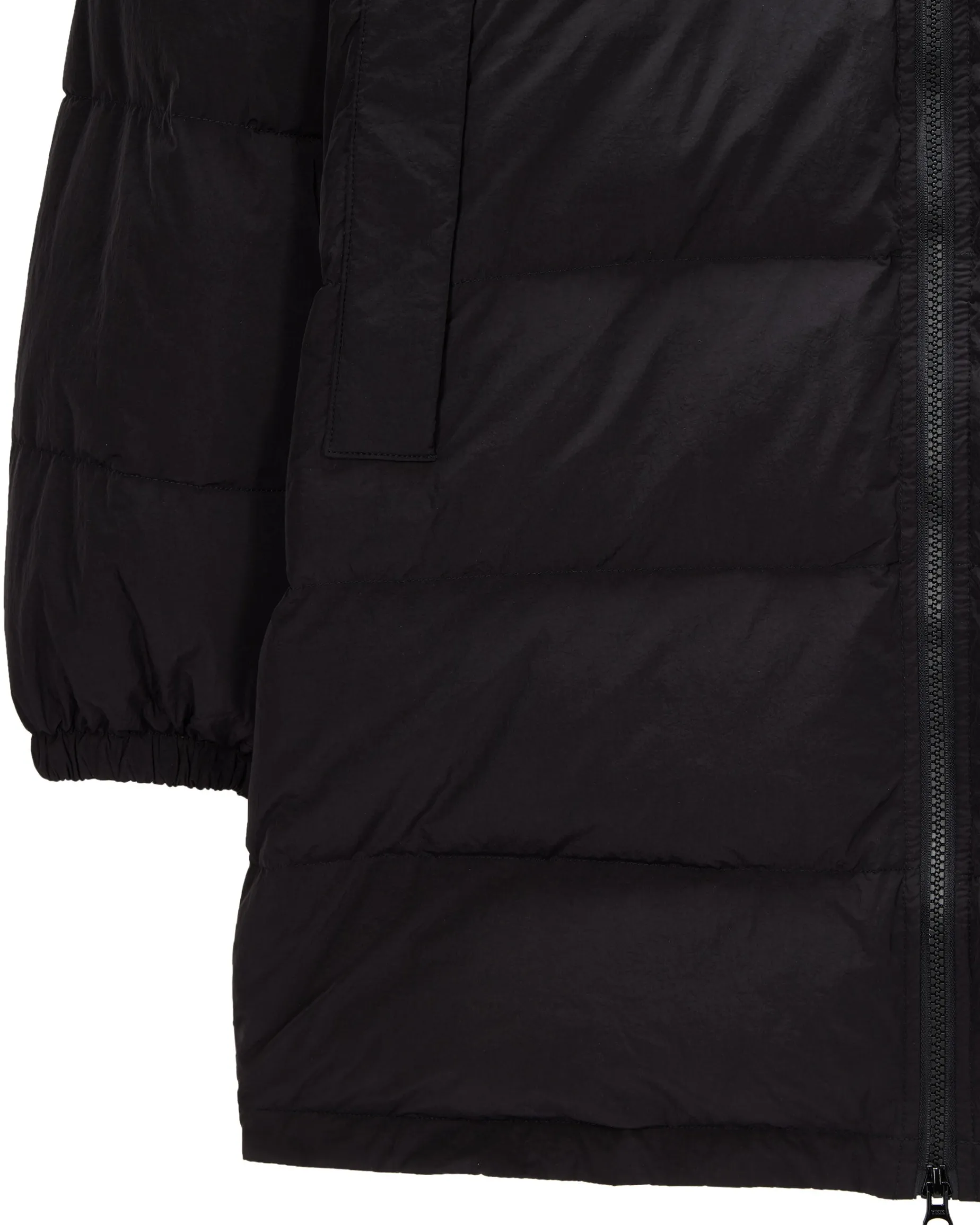 Lange Daunenjacke „Sapporo“ in Schwarz