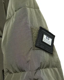 Lange Daunenjacke „Sapporo“ in Burggrün