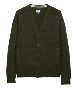 Lauda Strickjacke aus Wolle, Burggrün