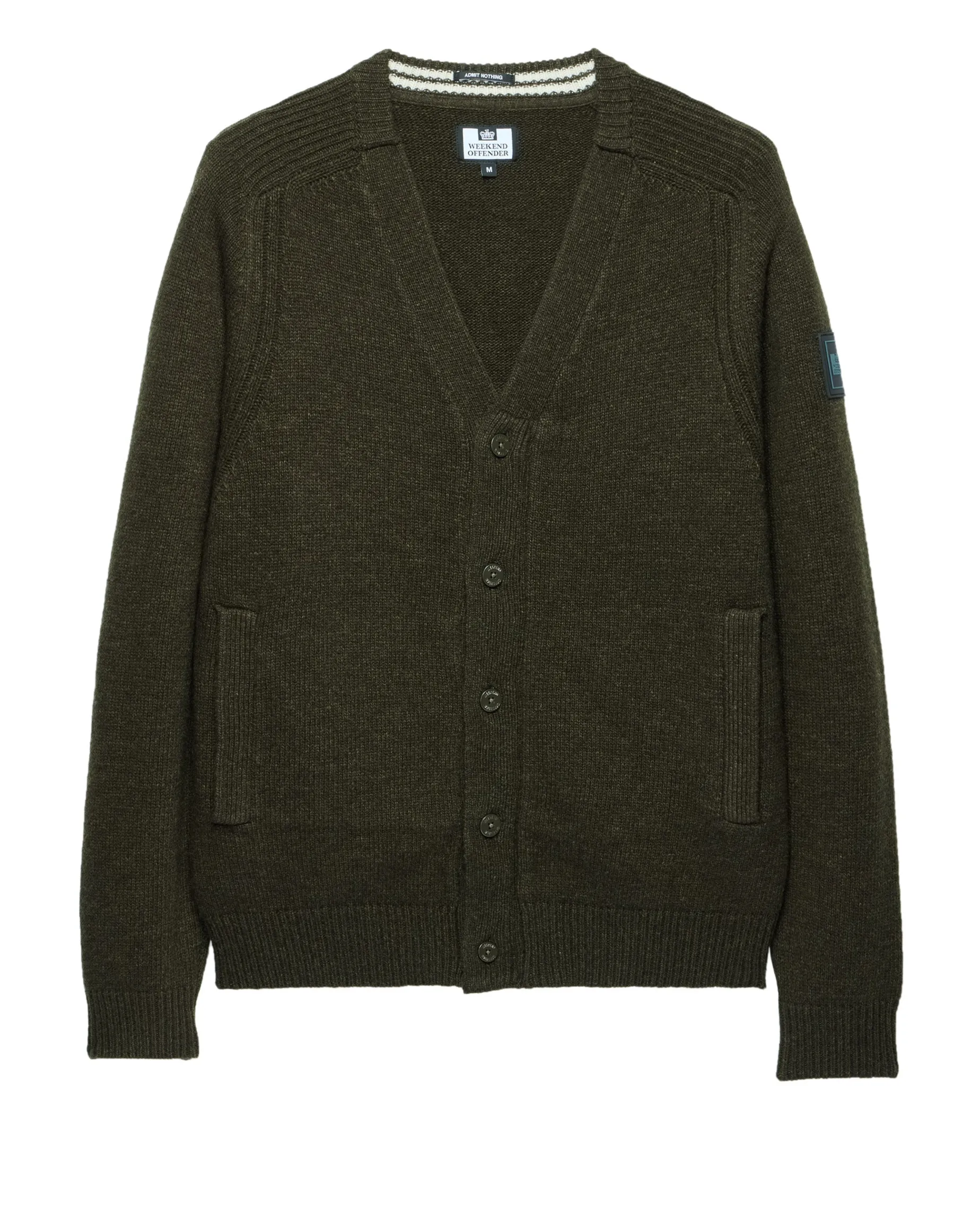Lauda Strickjacke aus Wolle, Burggrün