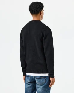 Lauda Strickjacke aus Wolle Schwarz
