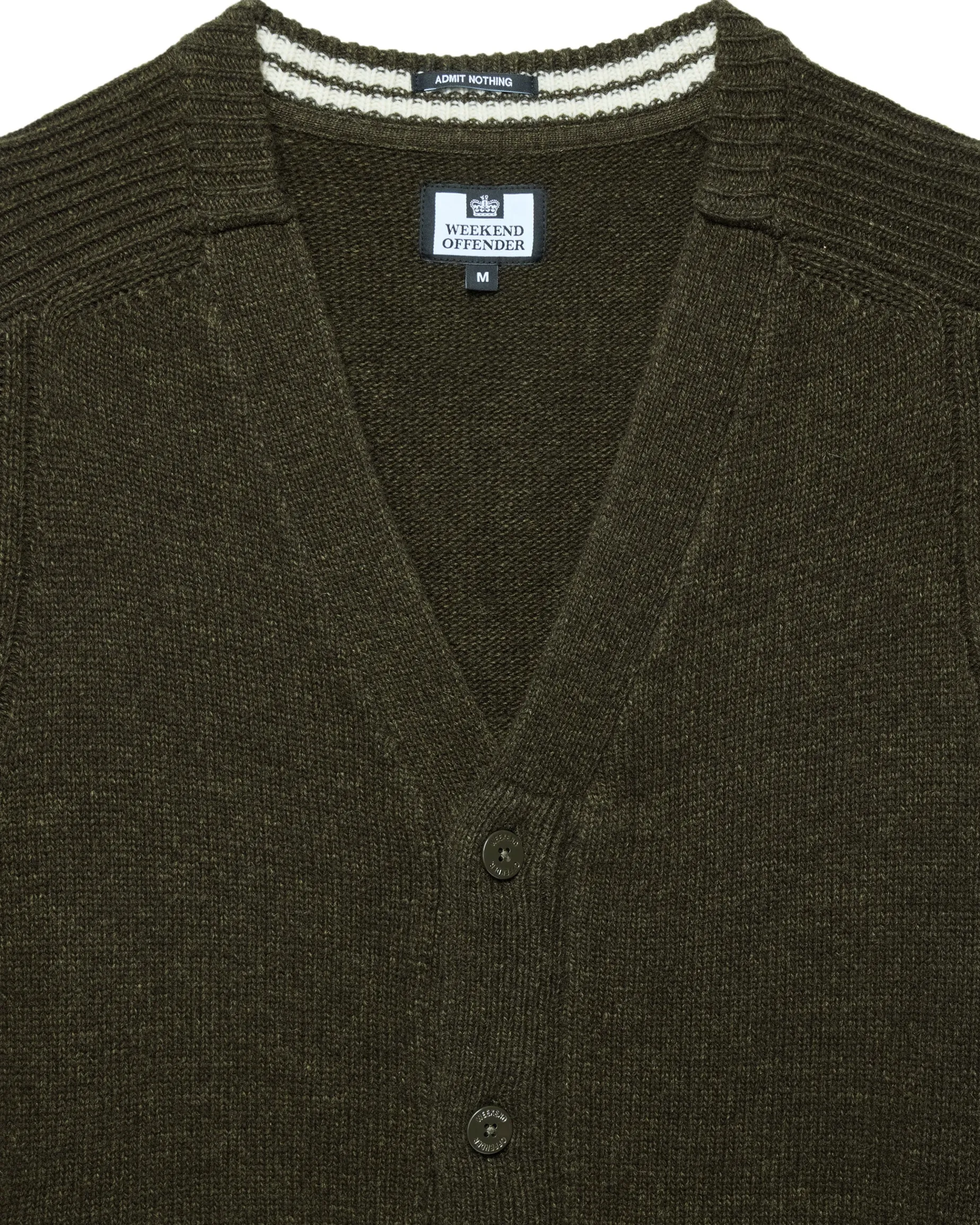 Lauda Strickjacke aus Wolle, Burggrün