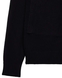 Lauda Strickjacke aus Wolle Schwarz