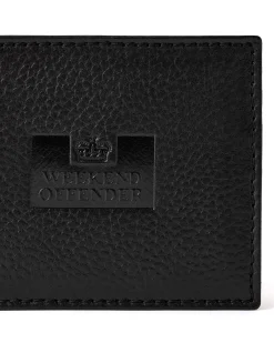 Lederbrieftasche mit Geschenkbox Schwarz