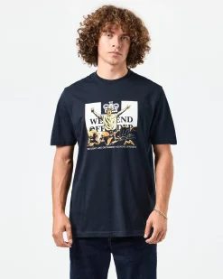Leo Gregory – T-Shirt mit Grafik, Marineblau