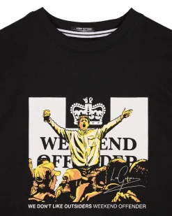 Leo Gregory Grafik-T-Shirt Schwarz