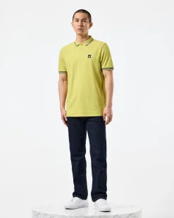 Levanto Poloshirt Peridotgrün/Zink
