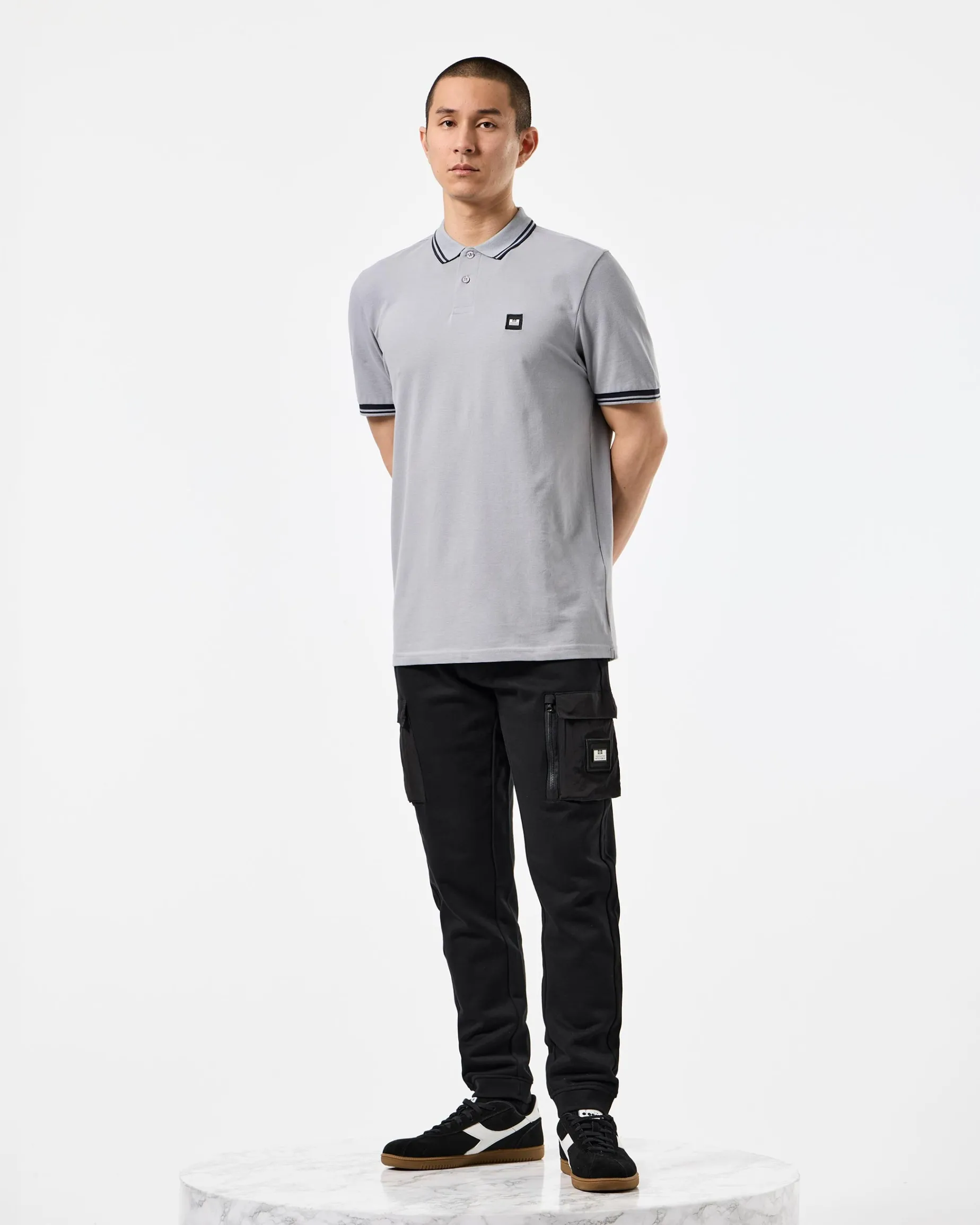 Levanto Poloshirt Smokey Grey/Navy
