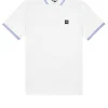 Levanto Poloshirt Weiß/Kornblumenblau
