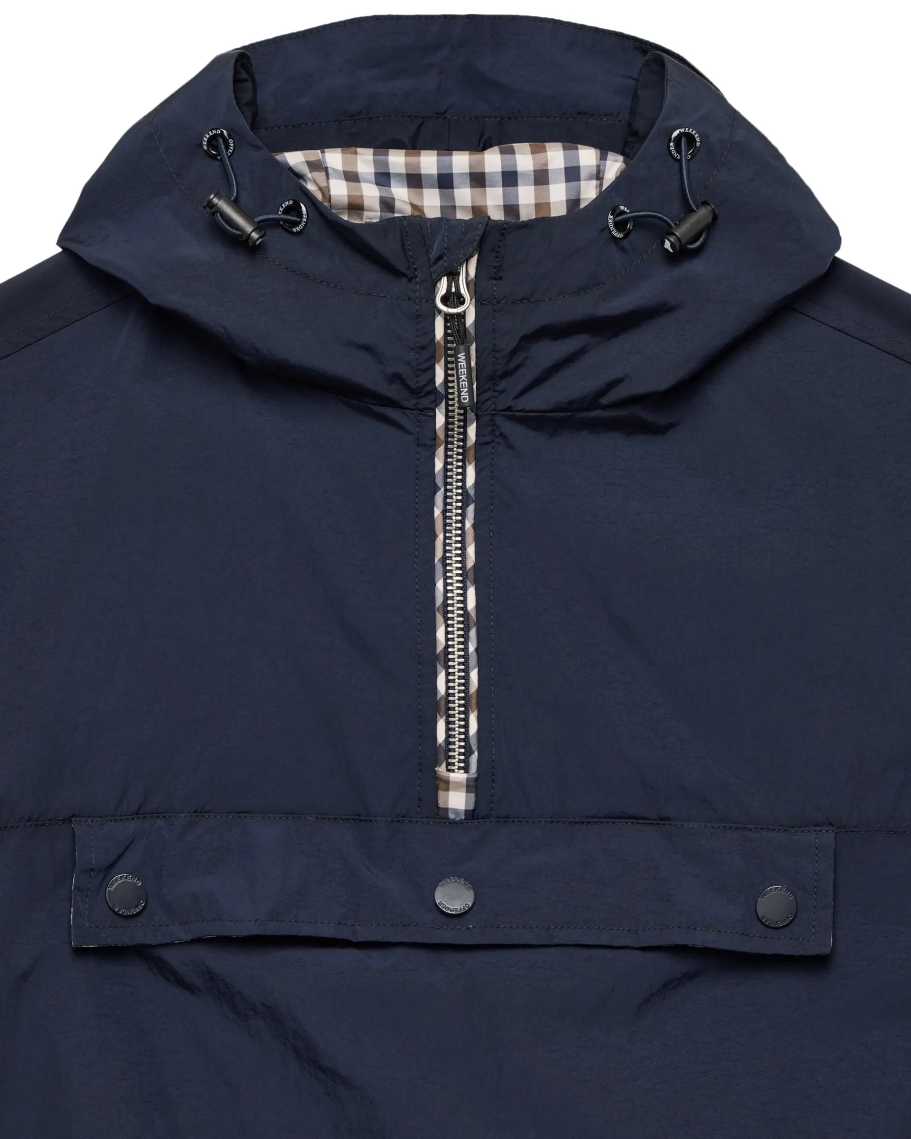 Manaus Check Überkopfjacke Navy