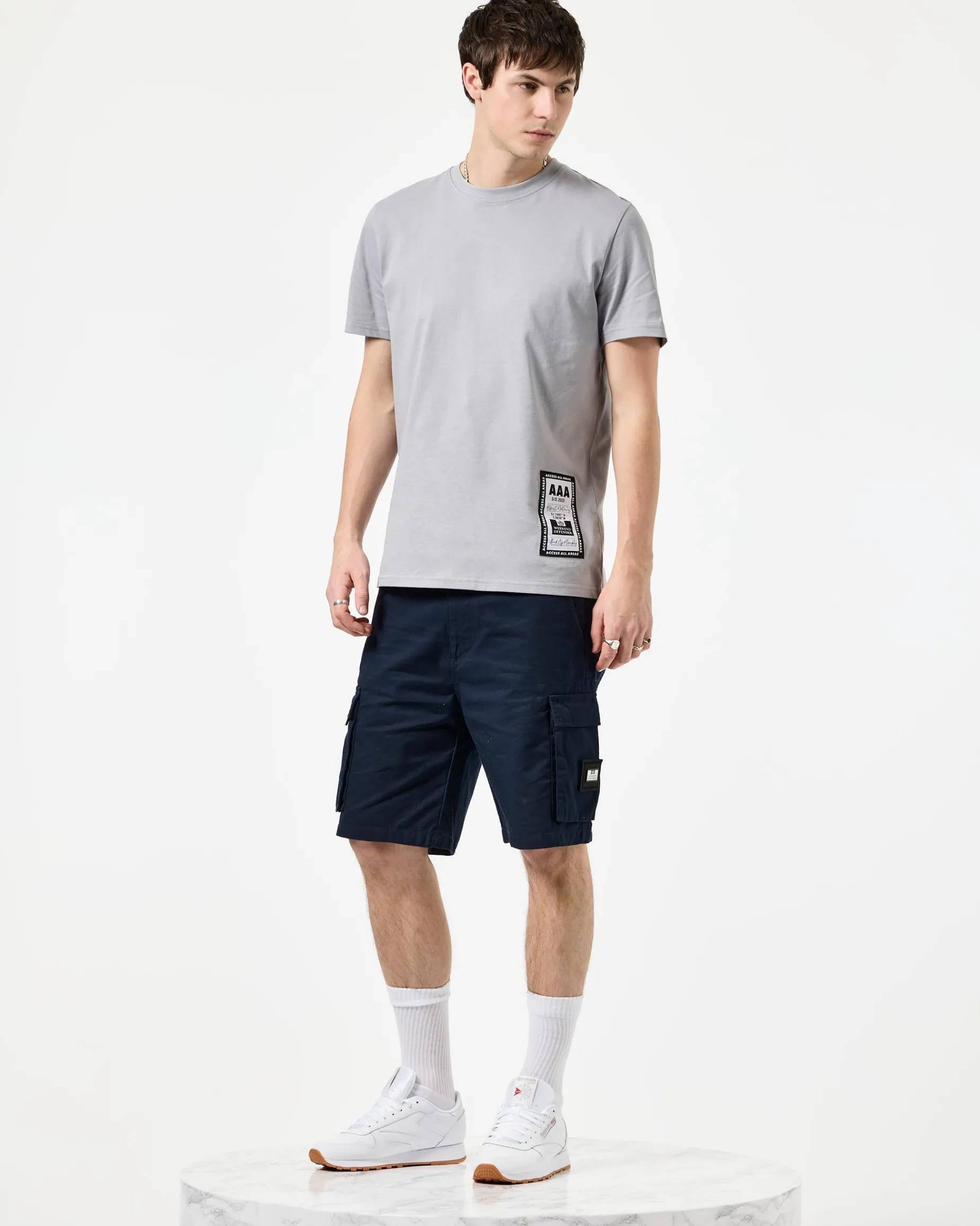 Mascia Cargo Shorts Marineblau