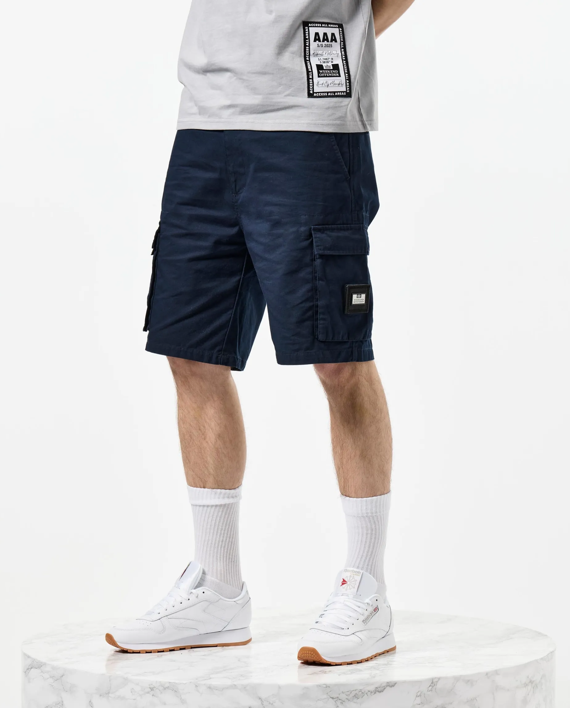 Mascia Cargo Shorts Marineblau
