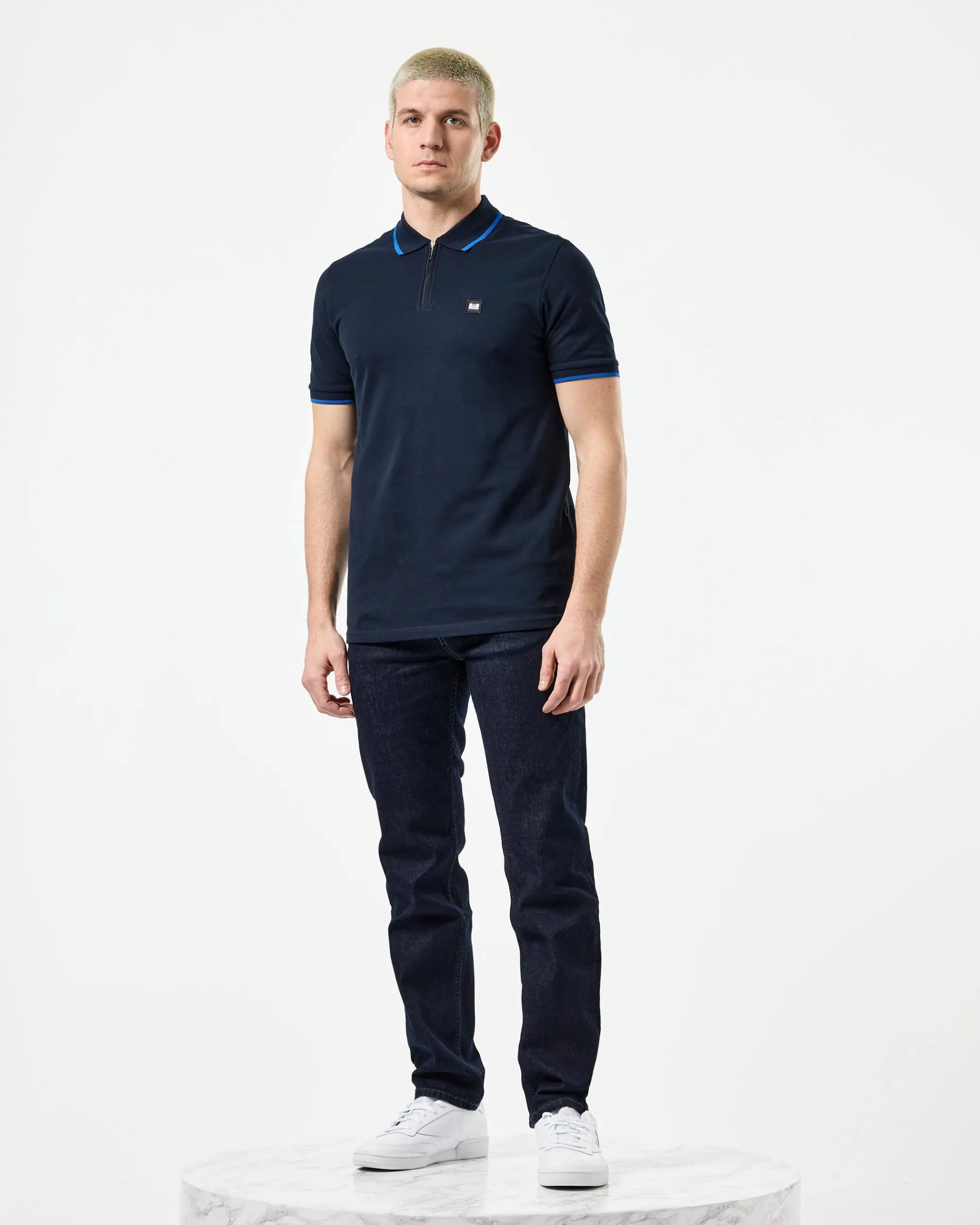 Monti Poloshirt Navy/Bluebell