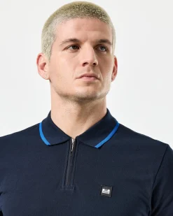 Monti Poloshirt Navy/Bluebell