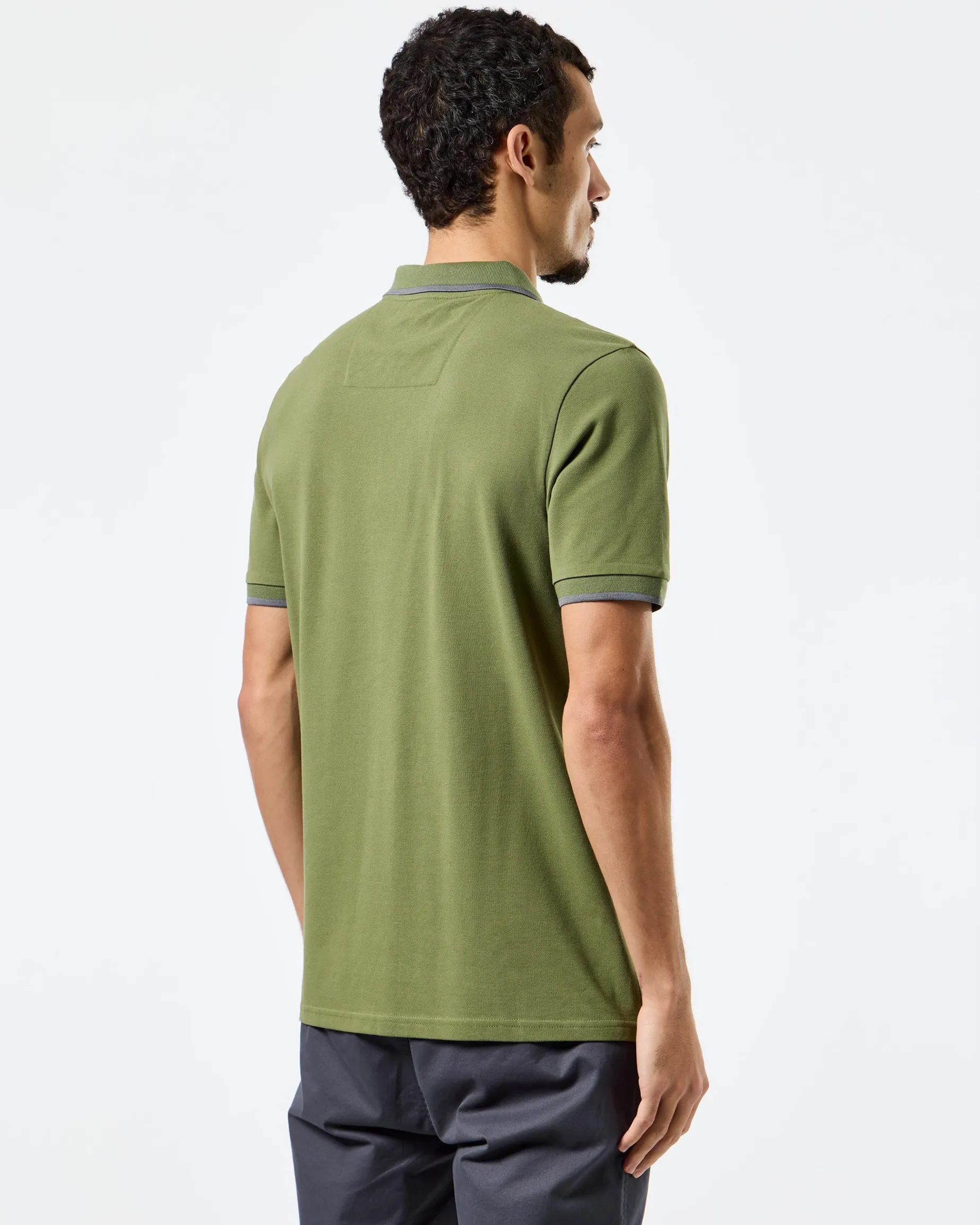 Monti Poloshirt Sapling Grün/Zink