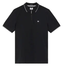 Monti Poloshirt Schwarz/Zink