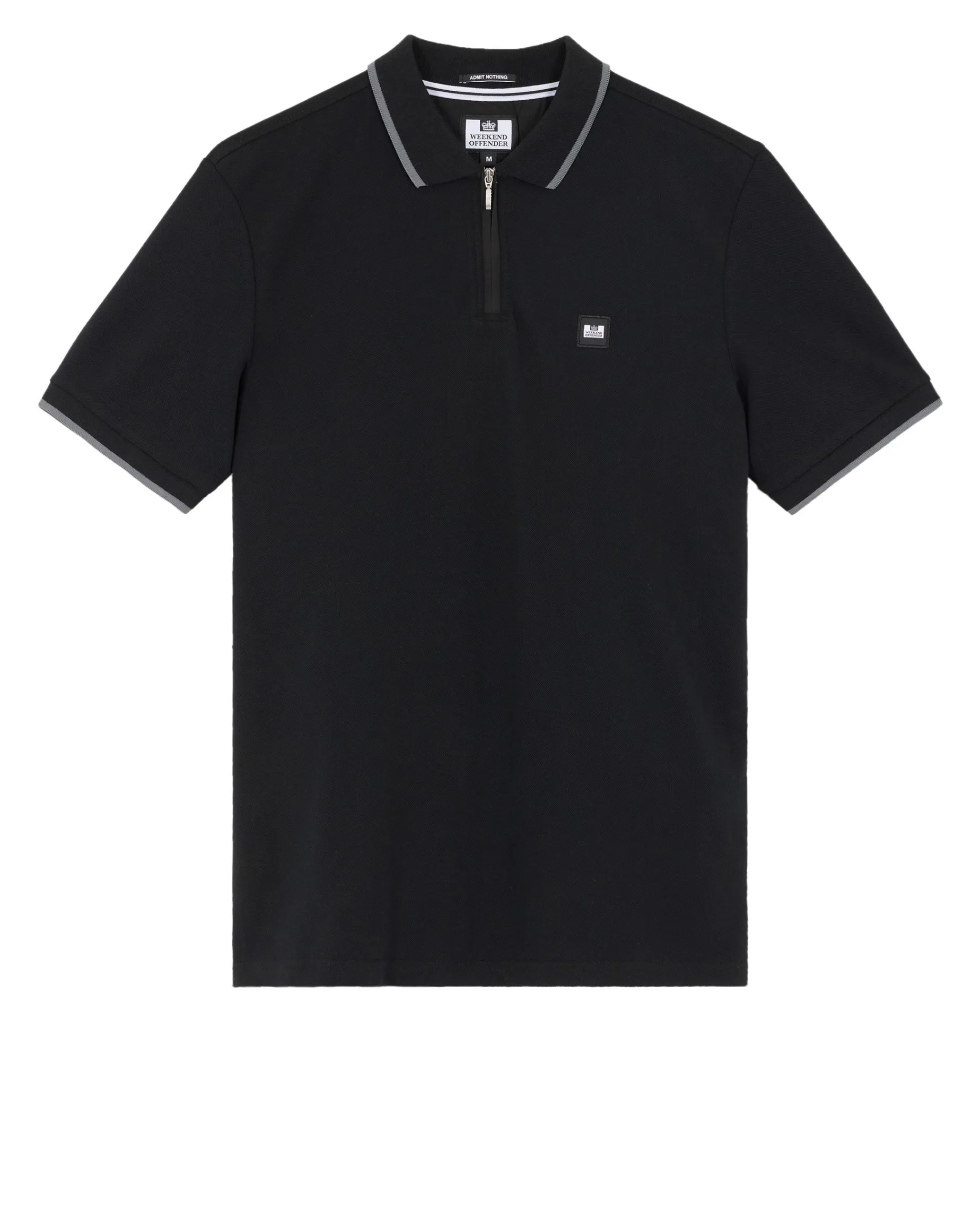 Monti Poloshirt Schwarz/Zink