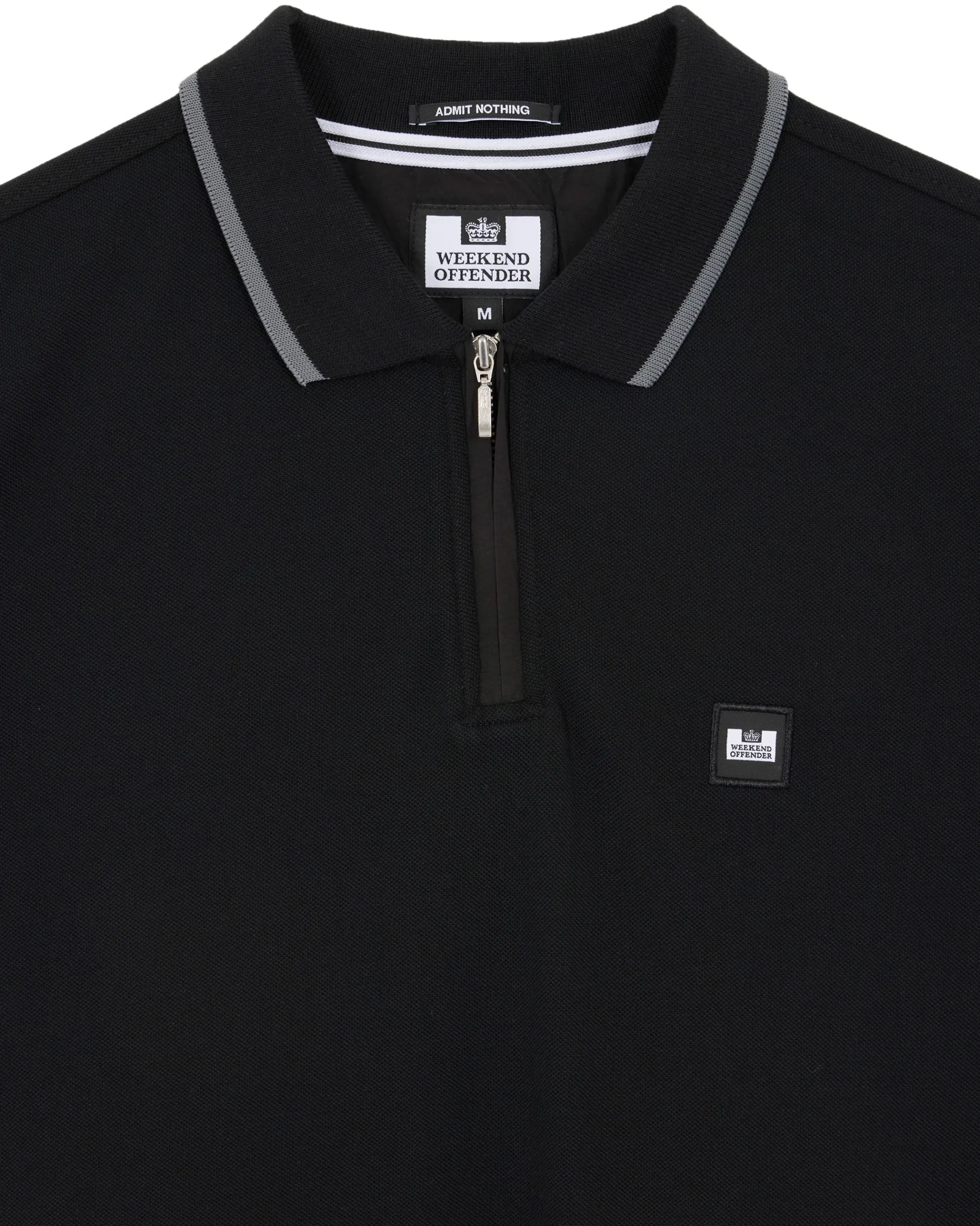 Monti Poloshirt Schwarz/Zink
