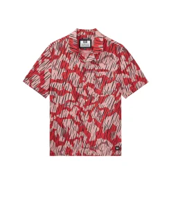 Monuriki Camo Shirt für Kinder, Blaze Red Rain Camo