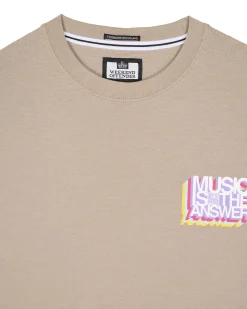 Musik ist die Antwort Grafik T-Shirt Bark