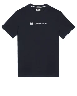 Oban Elliott – Trainingscamp – T-Shirt mit Grafik, Marineblau