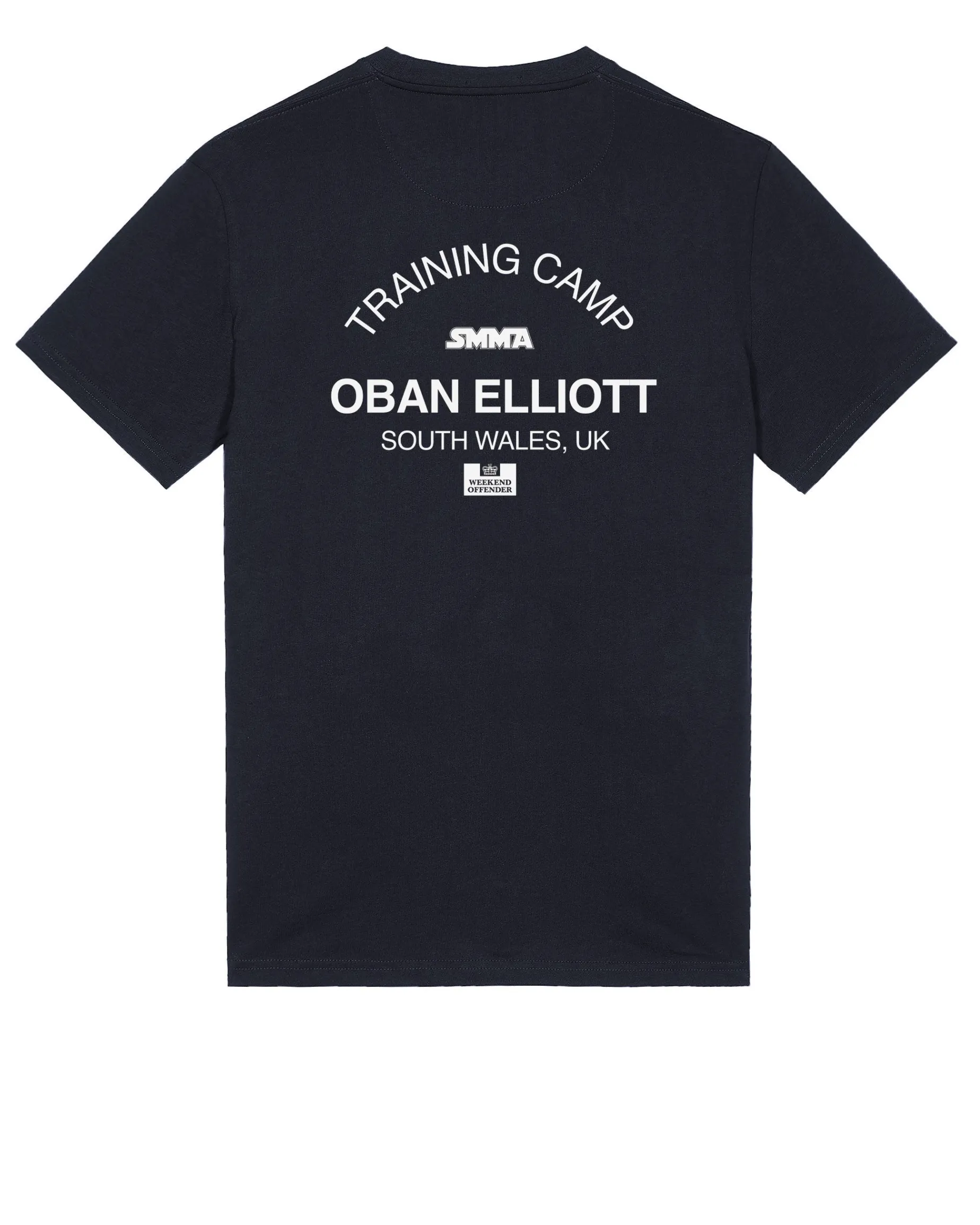 Oban Elliott – Trainingscamp – T-Shirt mit Grafik, Marineblau